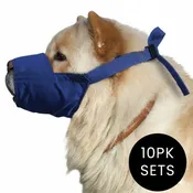 10 Pack Quick Muzzle for Short Snout Dogs Chow Muzzle Small-Large
