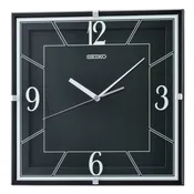 11.5" Seiko Square Black Lanvin Wall Clock