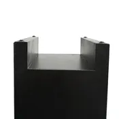 3-Drawer Mirrored Glass Nightstand
