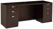 Espresso Double Pedestal Credenza