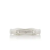 Adel Chefridi Etched Wavy Diamond Ring