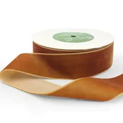 10 Yard Burnt Orange Classic Woven Velvet Ribbon