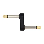 D'Addario 1/4 Inch Male Mono Offset Adaptor, PW-P047B