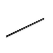 0.25" x 5.75" Cocktail Paper Stirrer Straws - Black - Unwrapped - 12800/Case