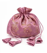 Amara Silk Jacquard Pouch