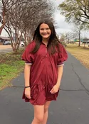 Contrast Band Mini Dress