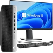 HP EliteDesk 800 G4 8th Gen. SFF Desktop Computer Windows 11 Pro (Renewed)