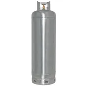 Flame King 100lb Empty Galvanized Propane Tank LP Cylinder with POL Valve