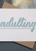 Adulting — Note Card