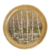 10" Winter Birch Tree Plate