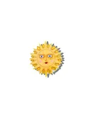 Celestial Sun Grip Charm