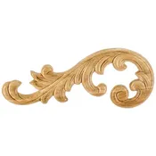 10-5/8 in x 5/16 in x 4-3/8 in Left Pressed Acanthus Appliqué