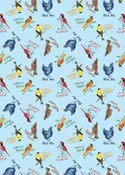 All Mid Atlantic Shop Hop Fabric Line – Birds – Blue