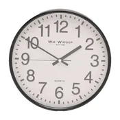 12" Widdop White Dial Slim Line Wall Clock