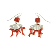 coral branch earring | One-of-a-Kind | Margaret Ellis Jewelry