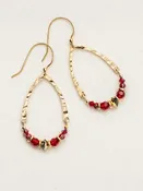 Ayla Earrings - Scarlet