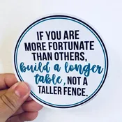 Anthem If You Are More Fortunate Sticker