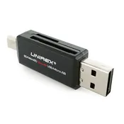 4-in-1 SD/MicroSD Reader to USB-A/Micro USB Adapter