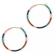 Beaded Hoop Earrings (altiplano)