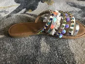 Boho Camel Silver Sandal