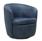 Barolo Leather Swivel Chair