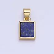 24K Gold Filled Lapis Lazuli Natural Gemstone, JNE