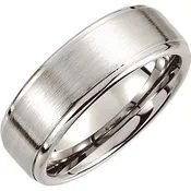 14 > Band > Ridged > Finish > Satin > 8mm