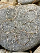 14k gold-filled Organic circle bracelet