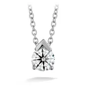0.1 ctw. Aerial Single Diamond Pendant in 18K White Gold