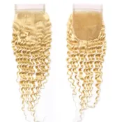 5×5 613 Blonde Deep Wave Lace Closure