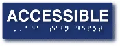 ADA Accessible Sign - Tactile Text and Braille Sign