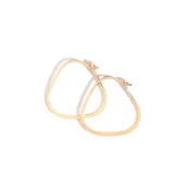 1/2 Inch Triangle Hoop Earrings