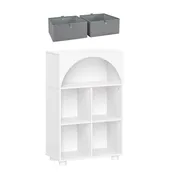 Arched 23in 4 Cubby Storage Cabinet