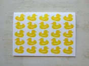 duck yellow folded notes