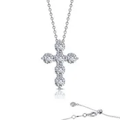 2.76 ct tw Cross Pendant Necklace