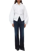 Aria Flared Jeans in Blue/Black