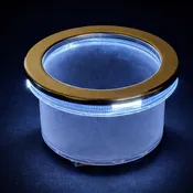 Lighted Stainless Steel Cup Holder Insert