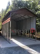 20’x30’x13′ Vertical Roof Brown RV Cover