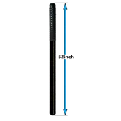 Boarding grab rail in Black powder coated aluminum