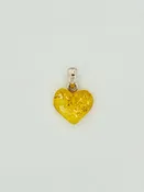 Amber Pendant, Heart