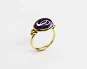 14kt Amethyst Cabochon Ring — Jackson Grey Jewelers