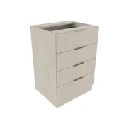 24" 4 Drawer Base Cabinet