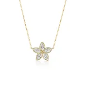 Famille Collection Marquise-Shaped Diamond Star Pendant