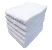 3W Bamboo Wash Cloths White – 13 x 13