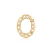 14k Yellow Gold and Diamond Clasp