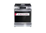 Frigidaire Gallery 30 in. 6 cu. ft. 5 Burner Slide-In Gas Range with Total Convection and Air Fry, Smudge Proof Stainless Steel