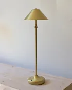 Anna Lari Cordless Emily Table Lamp in Glossy Satin Brass