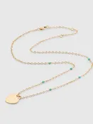 Hammered Padlock Heart Necklace Large