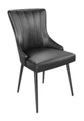 4018 Modern Restaurant Chair - Metal Legs - Channel Tufted Back