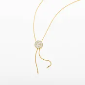 14K Gold Plated & Mother of Pearl Brandi Bolo Necklace